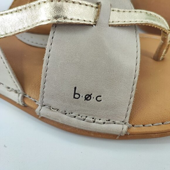 Born B.o.c Women's Concept Taupe Leather Slingback Sandals Size 8M - Picture 8 of 9